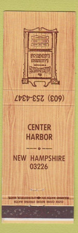 Matchbook Cover - The Meadows Lodging Center Harbor NH
