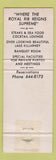 Matchbook Cover - Imperial House Restaurant Winter Park FL WEAR