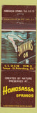 Matchbook Cover - Homosassa Springs St Petersburg FL WEAR