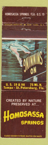 Matchbook Cover - Homosassa Springs St Petersburg FL WEAR