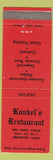 Matchbook Cover - Kunkel's Restaurant Bridgeport CT