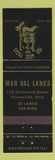 Matchbook Cover - Mar Val Lanes Wine Press Italian Painesville OH bowling