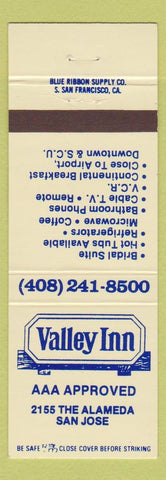 Matchbook Cover - Valley Inn San Jose CA