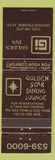 Matchbook Cover - Golden Inn Grande Prairie AB