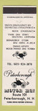 Matchbook Cover - Peterborough Motor Inn NH WEAR