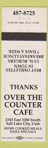 Matchbook Cover - Over the Counter Cafe Salt Lake City UT