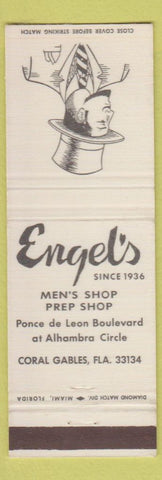Matchbook Cover - Engel's Men's Clothes Coral Gables FL