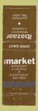 Matchbook Cover - The Market Bazaar Restaurant Glastonbury Southbury CT
