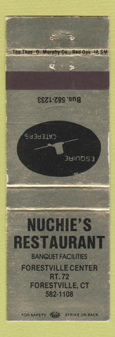 Matchbook Cover - Nuchie's Restaurant Forestville CT