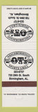 Matchbook Cover - Ot's Sports Grill Birmingham AL