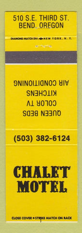 Matchbook Cover - Chalet Motel Bend OR