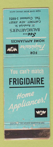 Matchbook Cover - Frigidaire Appliances Baumgartner's Carteret NJ WEAR