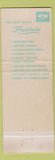 Matchbook Cover - Frigidaire Appliances Baumgartner's Carteret NJ WEAR