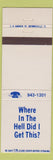 Matchbook Cover - Yacht Club Hotel Restaurant Bar Port Isabel TX