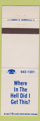 Matchbook Cover - Yacht Club Hotel Restaurant Bar Port Isabel TX