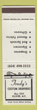 Matchbook Cover - Trudy's Custom Drapes Oliver BC