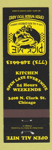 Matchbook Cover - Pick Me Up Cafe Espresso Lounge Chicago IL