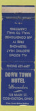 Matchbook Cover - Down Town Motel Coshocton OH WEAR
