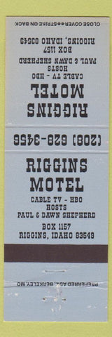 Matchbook Cover - Riggins Motel Riggins ID