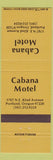 Matchbook Cover - Cabana Motel Portland OR
