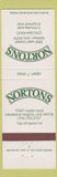 Matchbook Cover - Nortons Cleveland Heights OH Fairlawn