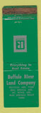 Matchbook Cover - Buffalo River Land Company Bull Shoals AR WORN