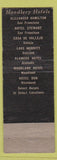 Matchbook Cover - Hotel Stewart San Francisco CA WORN
