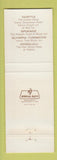 Matchbook Cover - Vance Hotels Motor Inns Seattle Spokane WA Honolulu Hawaii