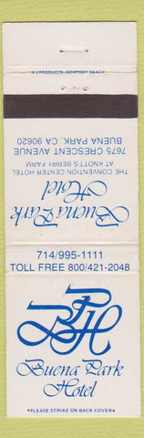 Matchbook Cover - Buena Park Hotel CA