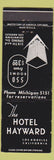 Matchbook Cover - Hotel Hayward Los Angeles CA