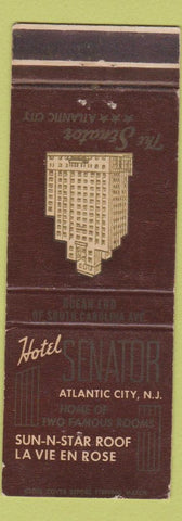 Matchbook Cover - Hotel Senator Atlantic City NJ