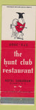 Matchbook Cover - Hunt Club Restaurant Summit NJ