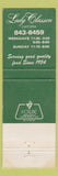 Matchbook Cover - Lady Classen Cafeteria Oklahoma City OK 1979 WEAR