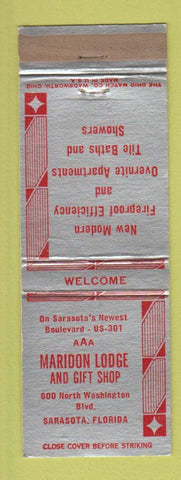 Matchbook Cover - Maridon Lodge Gift Shop Sarasota FL