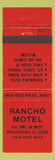 Matchbook Cover - Rancho Motel Apalachicola FL