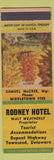 Matchbook Cover - Rodney Hotel Townsend DE WORN