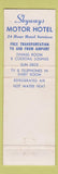 Matchbook Cover - Skyways Motor Hotel Denver Colorado