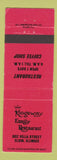 Matchbook Cover - Kingsway Family Restaurant Elgin IL