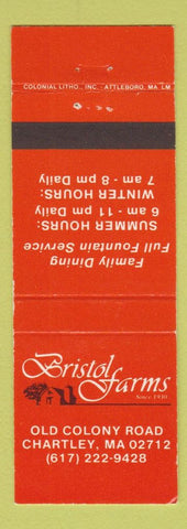 Matchbook Cover - Bristol Farms Chartley MA
