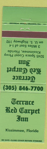 Matchbook Cover - Terrace Red Carpet Inn Kissimmee FL