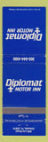 Matchbook Cover - Diplomat Motor Inn Orlando FL