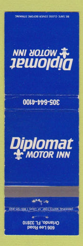 Matchbook Cover - Diplomat Motor Inn Orlando FL