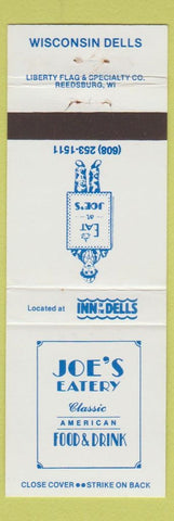 Matchbook Cover - Joe's Eatery Restaurant Wisconsin Dells WI