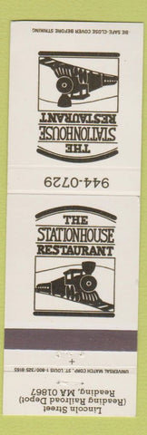 Matchbook Cover - Stationhouse Restaurant Reading MA