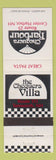 Matchbook Cover - Chequers Villa Tamworth NH Center Harbor