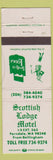 Matchbook Cover - Scottish Lodge Motel Ferndale WA