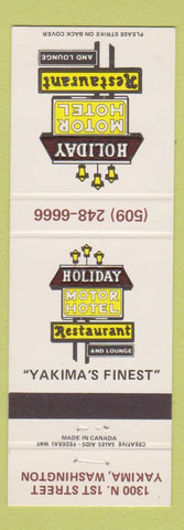 Matchbook Cover - Holiday Motor Hotel Restaurant Yakima WA