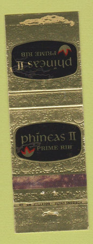 Matchbook Cover - Phineas II Prime Rib Rockville MD WORN