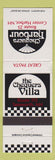 Matchbook Cover - Chequers Villa Tamworth NH Center Harbor