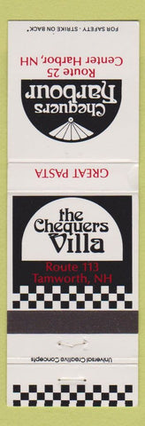 Matchbook Cover - Chequers Villa Tamworth NH Center Harbor